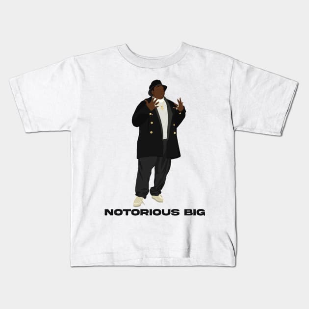 NOTORIOUS BIG Kids T-Shirt by origin illustrations